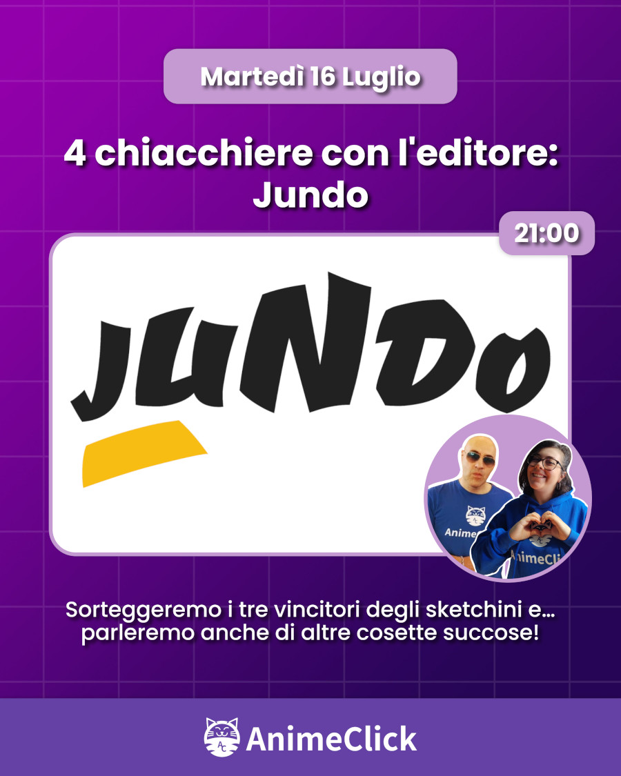 AnimeClick su Twitch: programma dal 15 al 21 luglio AnimeClick su Twitch: programma dal 15 al 21 luglio